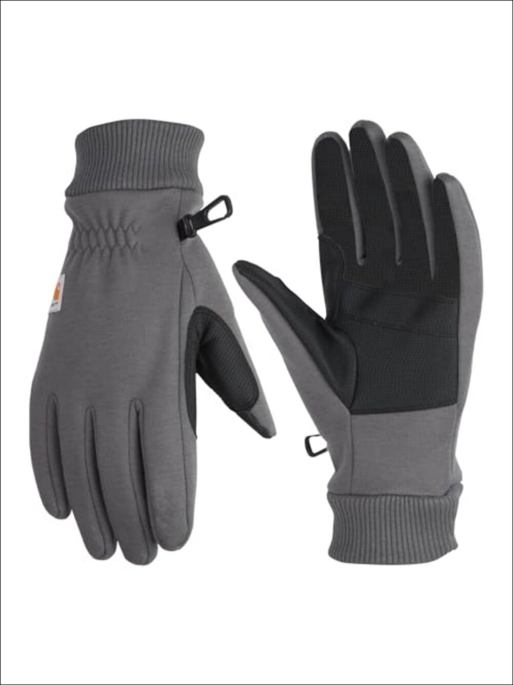 Men's Wind Fighter Thermal-Lined Fleece Touch-Sensitive Knit Cuff Gloves